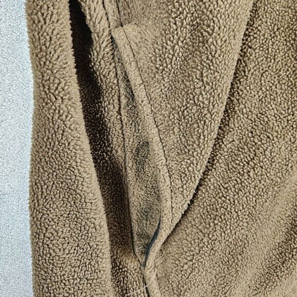 Woolrich Jacket Mens XL Brown Outdoor Fleece Full Zip - Picture 2 of 9